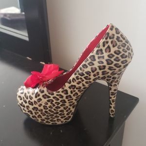 Cheetah print heels